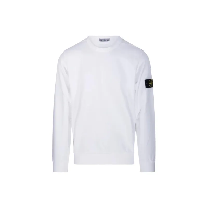 STONE ISLAND Fleece Garment Dyed Crewneck-0