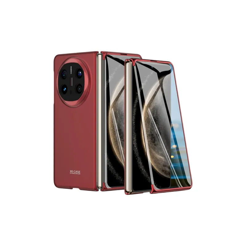 Mivana Leather Material Gentleman Business Style Phone Cases Compatible With Huawei Mate X6-8