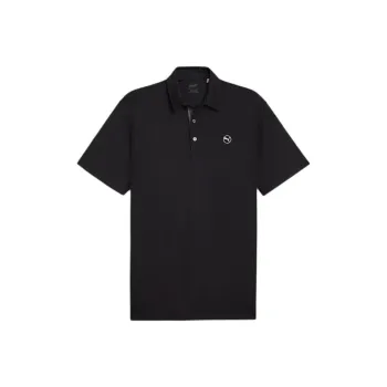 PUMA Pure Solid Men's Golf Polo Shirt Men's Black
