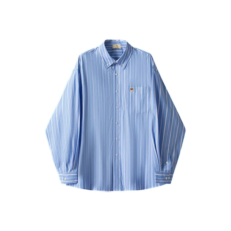 WILLIAM FOX&SONS Shirt Unisex Blue White-0