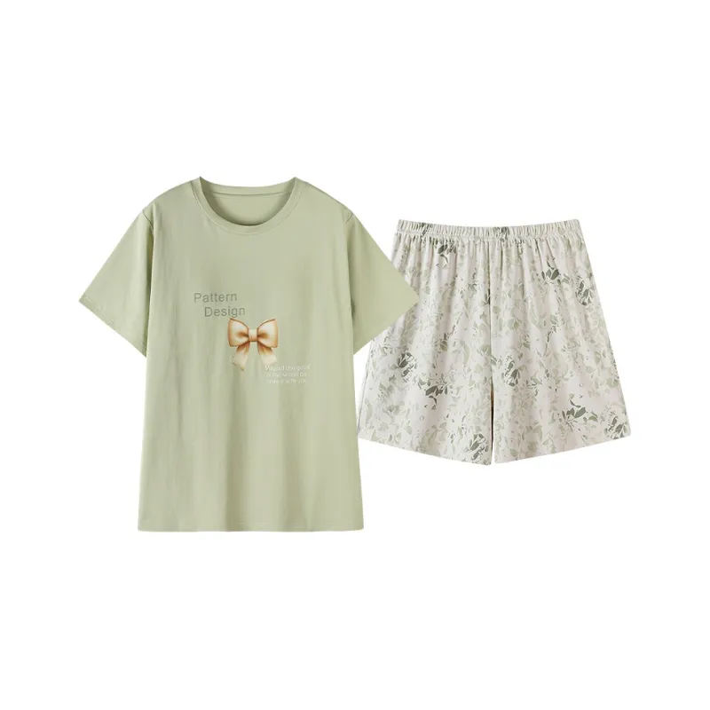 FENTENGCARE Pajama Set Women's Light Green-0