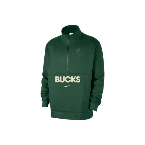 nike Rose Milwaukee Bucks Club Courtside Men's nike Rose Nba 1/2 Zip Top