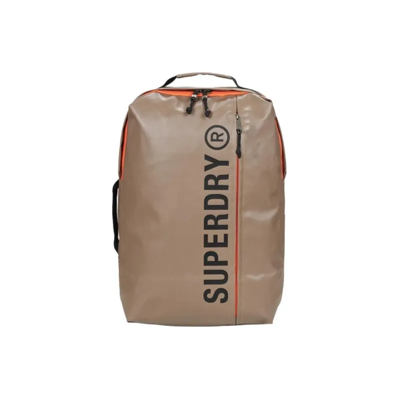 SUPERDRY Polyester Backpack Tubas Unisex Brown-0