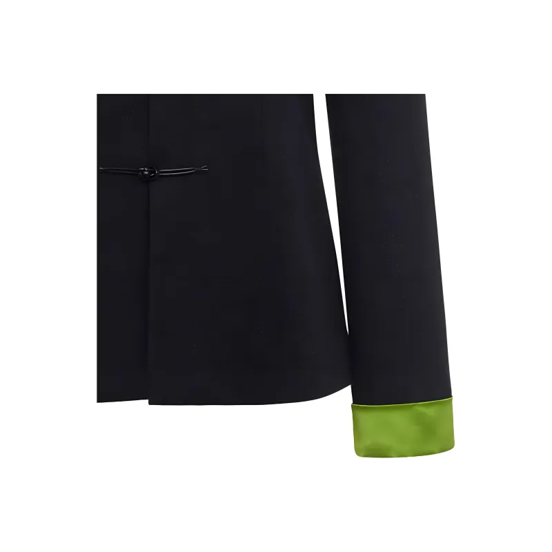 SHANGHAI TANG Contrast-trim Tang Jacket-5