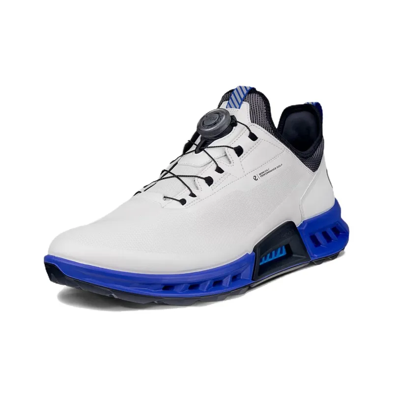 Ecco Biom C4 Abrasion Resistant Low Top Golf Shoes Men's White-1