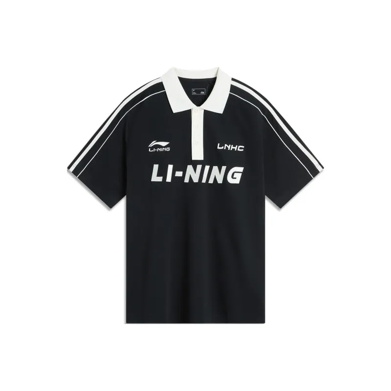 LiNing Sports Life Collection Polo Shirt Men's Black-0