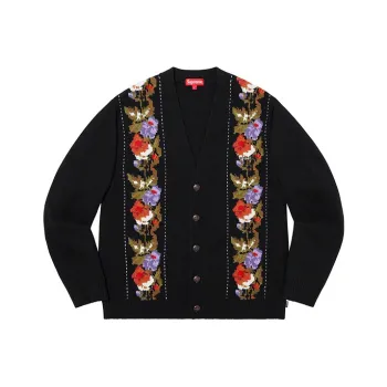 Supreme Floral Stripe Cardigan