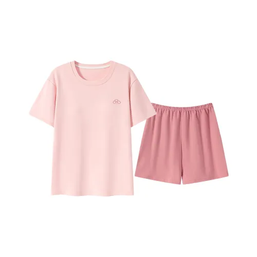 GOSO Pajama Set Women's Light Pink Red