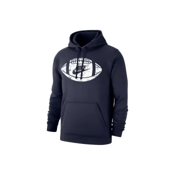 Nike Sportswear Club Vintage Football Hoodie Sweatshirt Men's Marine Blue