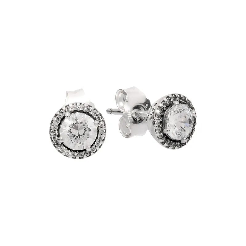 Pandora Stud Earrings Women's Silver-0