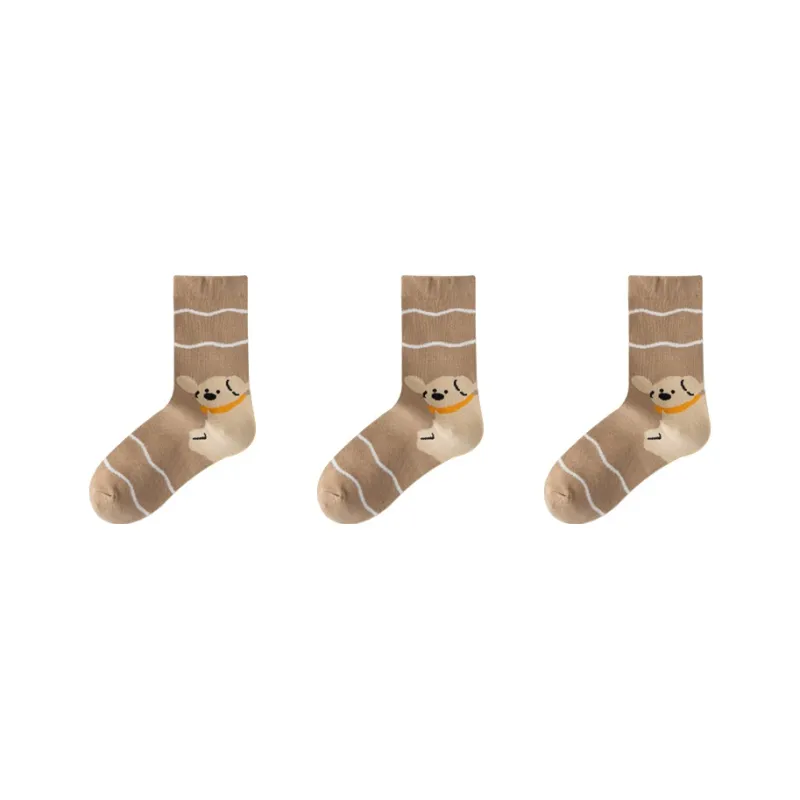 Cotton Gene Mid Calf Socks Women's Combo Set-20