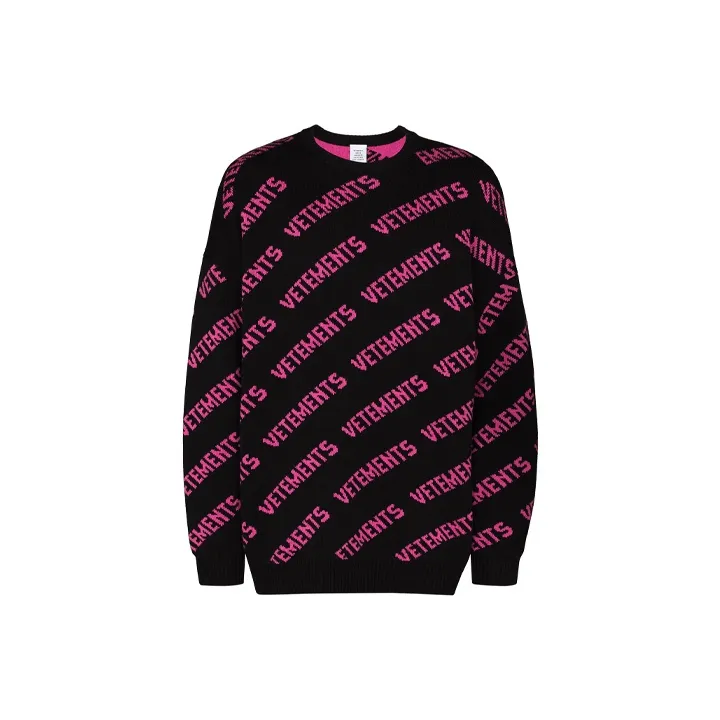 Vetements Sweaters Men Black-0