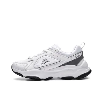 Kappa Back to Back Anti Slip Wear Resistant Low Top Chunky Sneakers Unisex Shark Gray