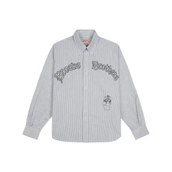 Brain Dead BROOKS BROTHERS Collaboration Shirts Unisex Blue