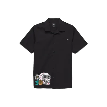 Vans Guided Dia De Los Muertos Shirt Men's Black