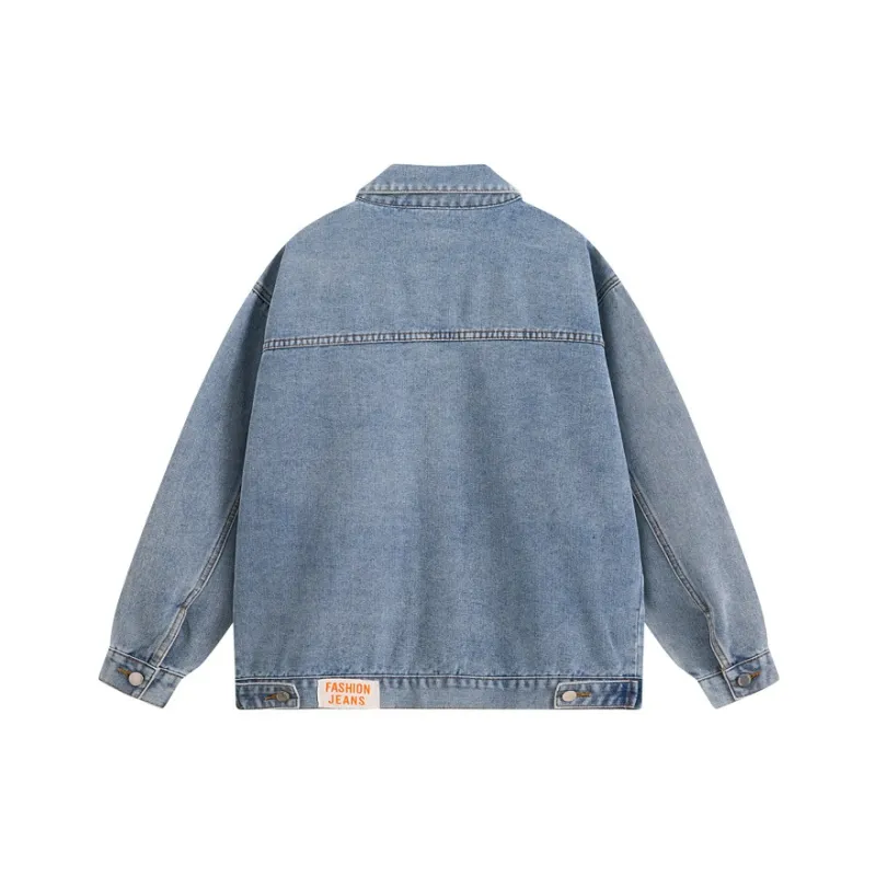 NAXUSTO Denim Jackets Unisex-1