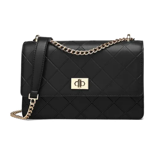 MEXICAN Cow Leather Underarm Shoulder Bag, Crossbody Bag Women's Black/Ecru