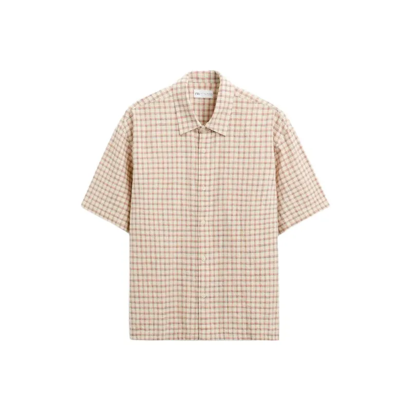 ZARA Shirts Men Dark Orange-0