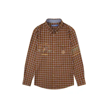 NAVIGARE Shirts Unisex Van Dyke Brown/Gray