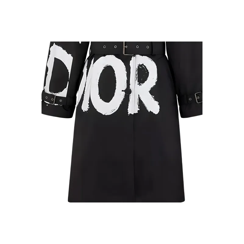 DIOR FW24 Trench Coat Women's Black-3