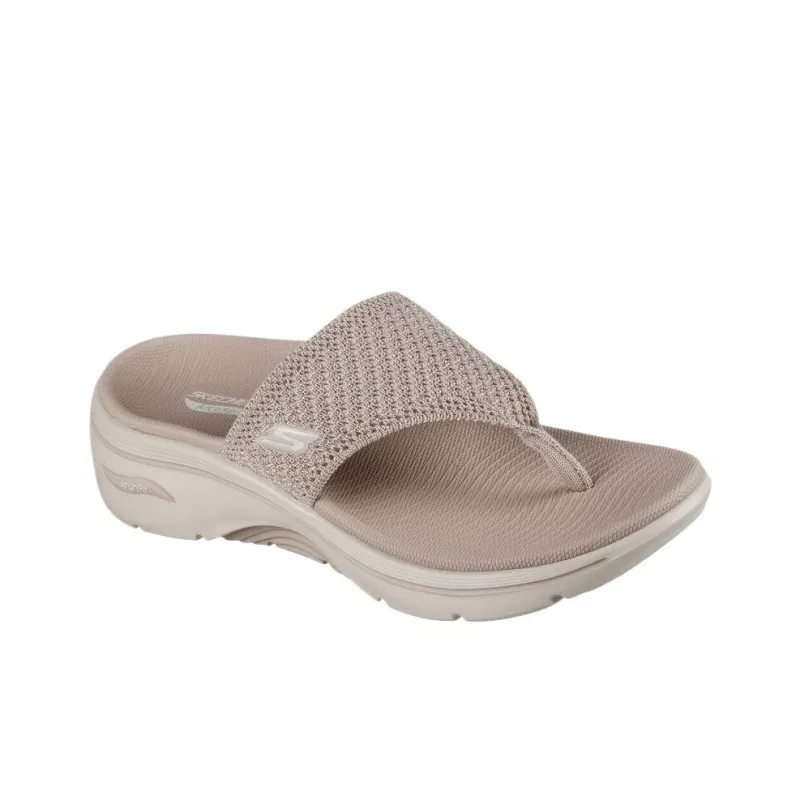 Skechers GO Walk Arch Fit 2.0 Flip Flops Women's Taupe-2