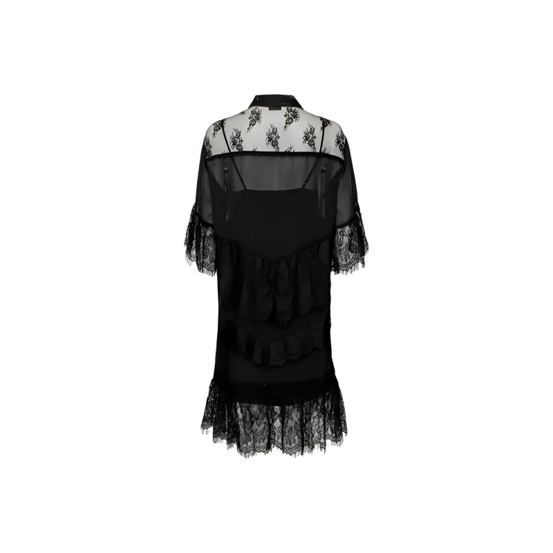 PINKO Short Sleeved Dresses Women's Black-1