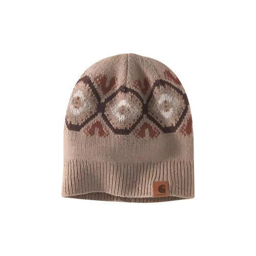 Carhartt Polyester Wool Nylon Acrylic Viscose Cotton Beanies Women's Oat