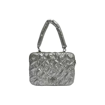 RKM Lamination Handbag Women's Black/Silver