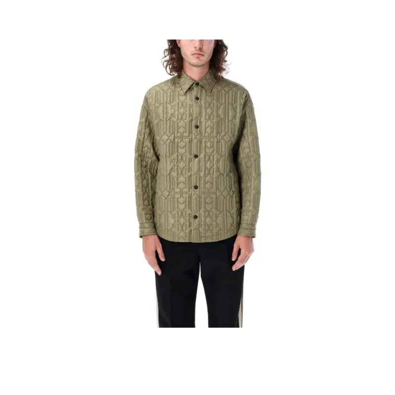 PALM ANGELS Monogram Long Sleeved Shirt-0