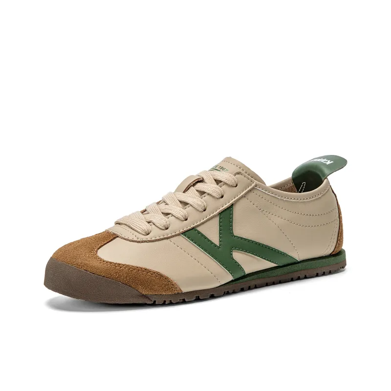 Kappa Back to Back Anti Slip Wear Resistant Low Top Skateboard Shoes Women's Khaki Gray-2