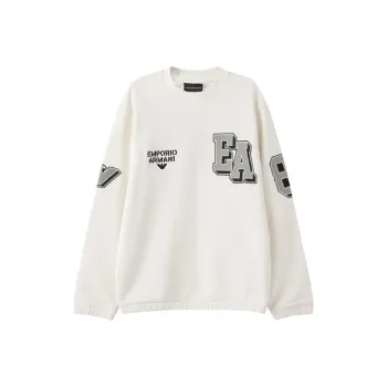 EMPORIO ARMANI FW24 Sweatshirt Men's Vanilla White