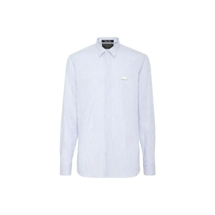 PHILIPP PLEIN Graphic print Striped Shirt-0