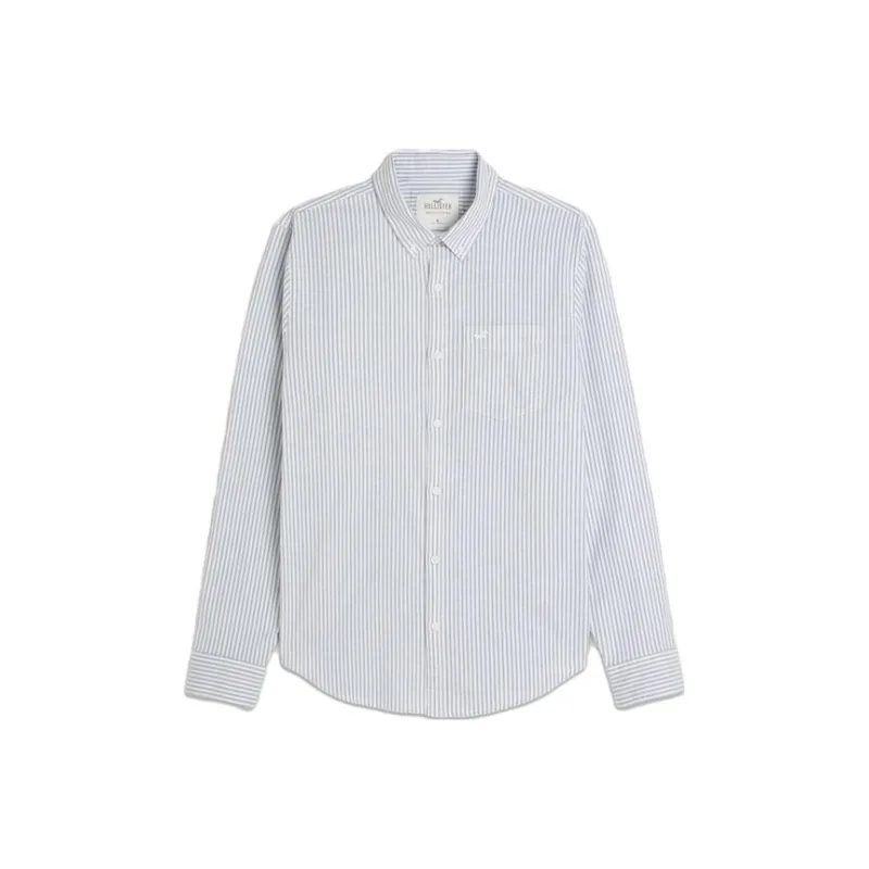 Hollister Shirts Men Light Blue-0