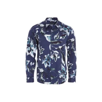 GUESS Shirts Men Blue