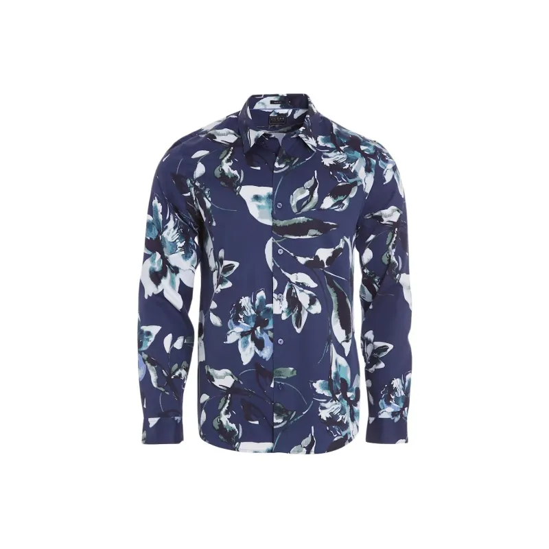 GUESS Shirts Men Blue-0