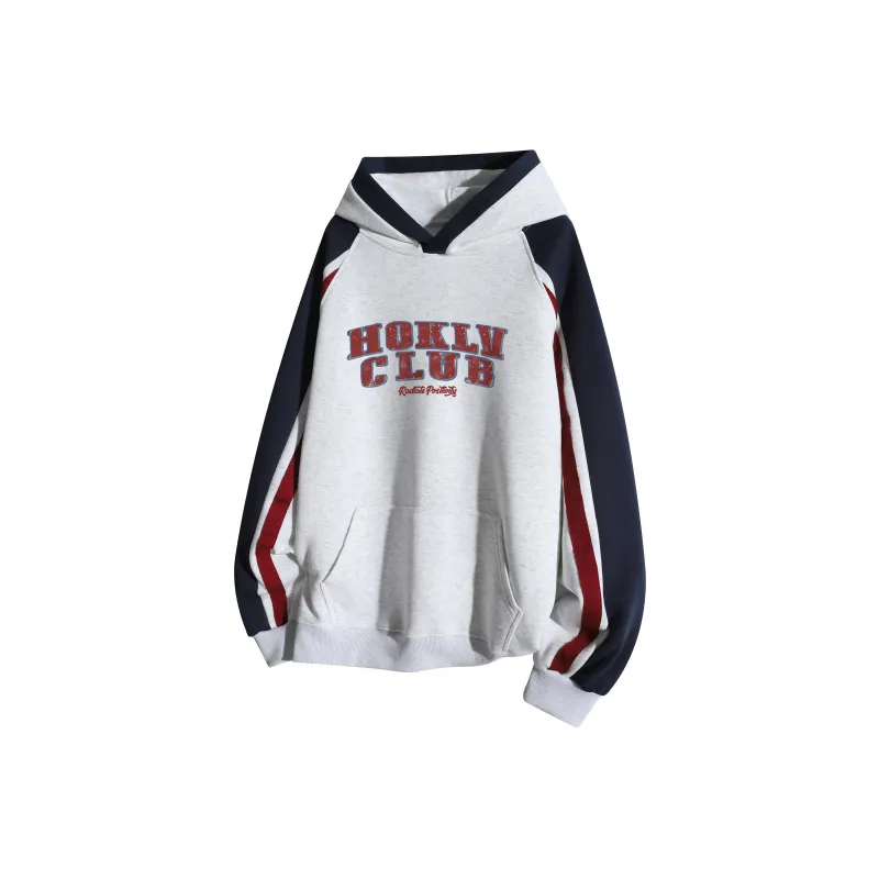 HOKLV Sweatshirt Unisex Light Blue & Navy Blue-2
