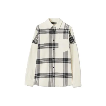 PALM ANGELS Checked Long Sleeved Flannel Overshirt