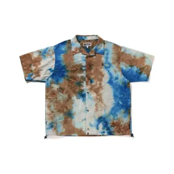 A BATHING APE Chusen One Point Open Collar Shirt