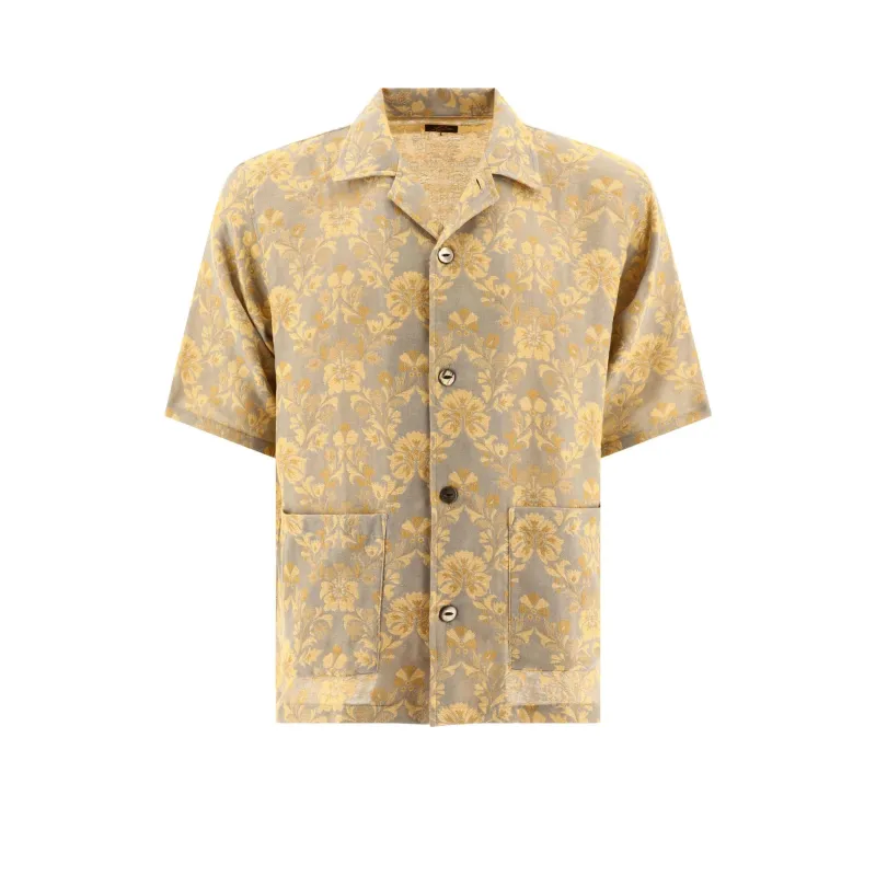 Needles Cabana Collared Short Sleeved Shirt-0