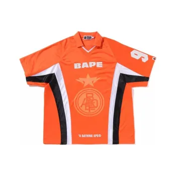 BAPE Multi Logo Relaxed Fit Soccer Jersey 