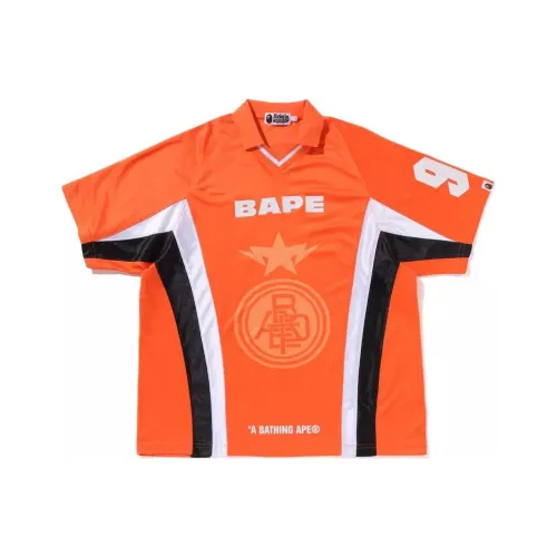 BAPE Multi Logo Relaxed Fit Soccer Jersey 