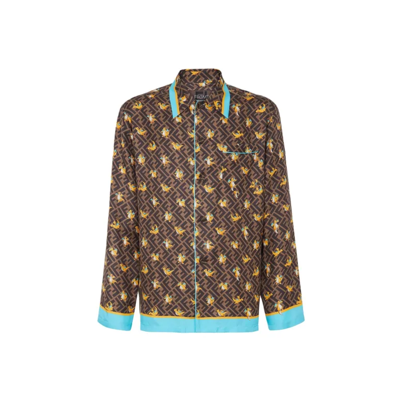 FENDI x POKÉMON SS24 Shirt Men's Brown-0