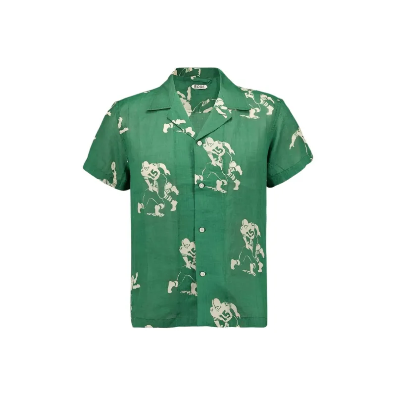 BODE Football pattern Shirt-0
