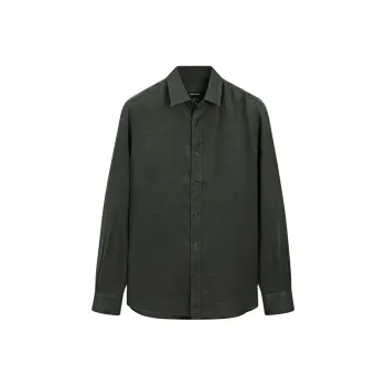 Massimo Dutti Shirt Men's Dark Green