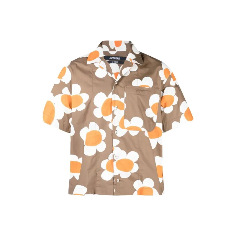 Jacquemus Shirt Men's Umber/Print-0