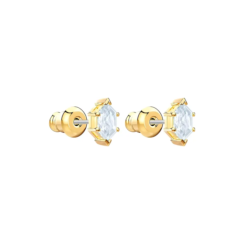 Swarovski Oz Stud Earrings Women's White-2