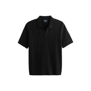 Abercrombie＆Fitch Polo Shirt Men's Black