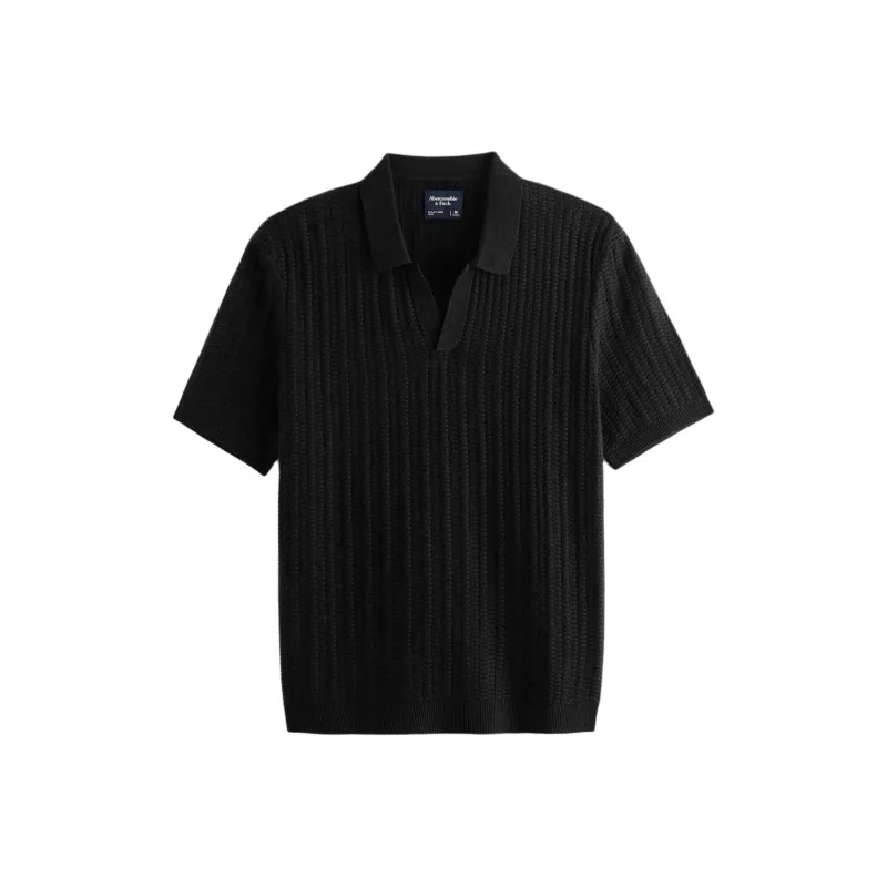 Abercrombie＆Fitch Polo Shirt Men's Black-0