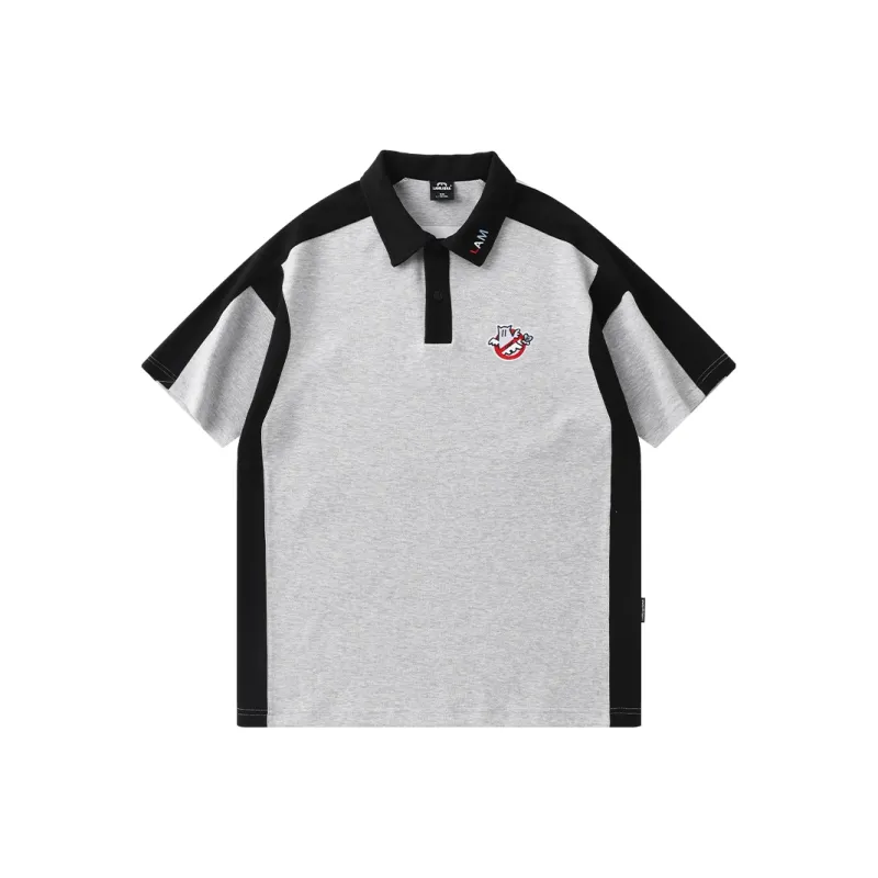 LAMLICKA x AIDEMENG Polo Shirt Unisex Light Gray-0