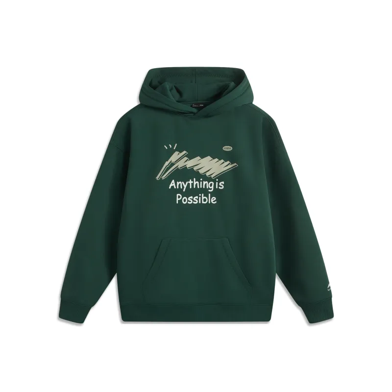 LiNing Sports Life Collection Sweatshirt Unisex Gothic Green-0